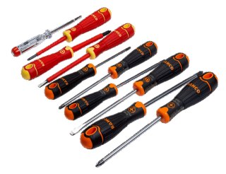 BAHCO Zestaw wkrętaków BahcoFit Płaski/Phillips/Pozidriv/TORX® 10 sztuk z gumowym uchwytem BAHCO