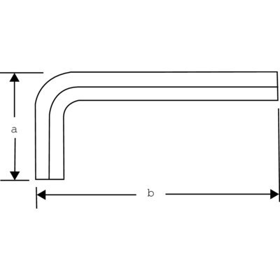 BAHCO Klucz imbusowy 1/8", czarny BAHCO