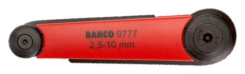 BAHCO Zestaw kluczy imbusowych hex w klipsie 2.5-10 mm, 7 sztuk BAHCO