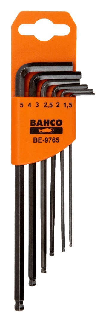 BAHCO Zestaw kluczy imbusowych z kulką 6 szt. 1.5-5 mm BAHCO