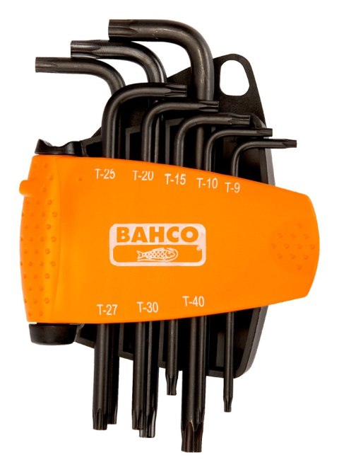 BAHCO Zestaw kluczy trzpieniowych TORX, czarne, 8 szt. T9-T40 BAHCO