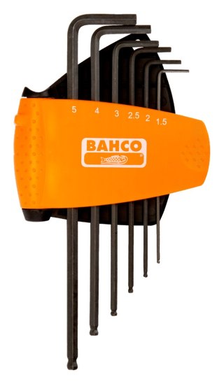 BAHCO Zestaw kluczy trzpieniowych z kulką 6 szt. 1.5, 2, 2.5, 3, 4, 5 mm BAHCO