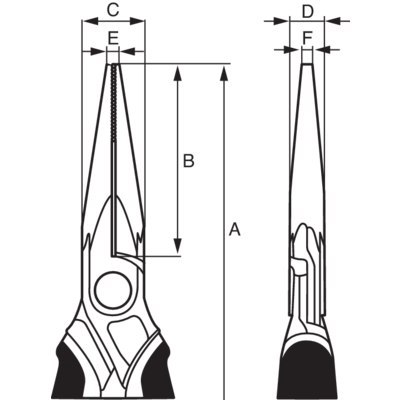 BAHCO Szczypce ERGO™ z półokrągłymi żłobkowanymi szczękami 125 mm BAHCO