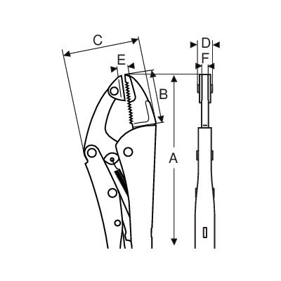 BAHCO Szczypce Morse'a równoległe szczęki 235 mm BAHCO