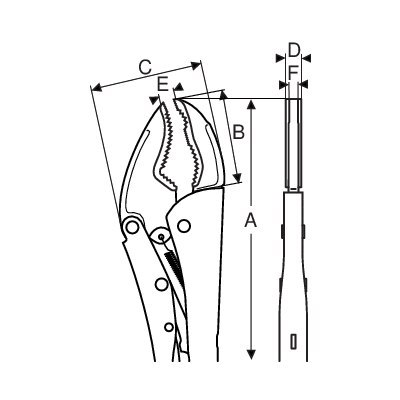 BAHCO Szczypce Morse'a specjalne 250 mm BAHCO