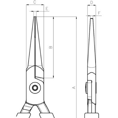 BAHCO Szczypce igłowe krótkie 130 mm C3630 BAHCO