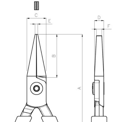 BAHCO Szczypce płaskie 129 mm BAHCO