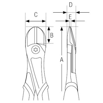 BAHCO Ucinaki boczne ERGO 140 mm BAHCO