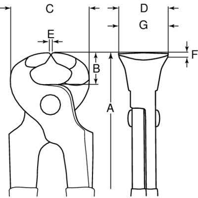 BAHCO Obcęgi do gwoździ 180 mm 541D-180 BAHCO