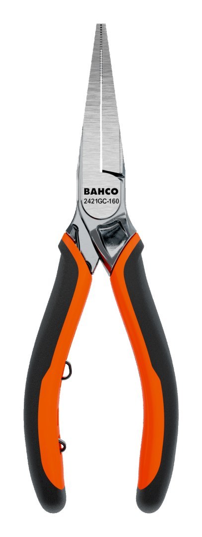 BAHCO Szczypce ERGO™ długie płaskie z powrotem sprężynowym, chromowane, 160 mm BAHCO