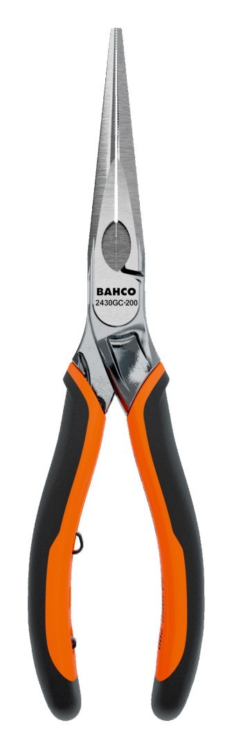 BAHCO Szczypce ERGO™ półokrągłe z chromowanym wykończeniem, długość 160 mm BAHCO