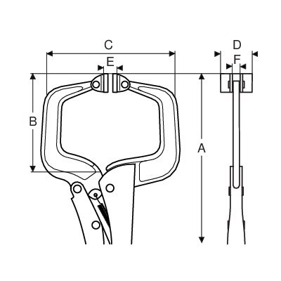 BAHCO Szczypce Morse'a typu C 280 mm BAHCO