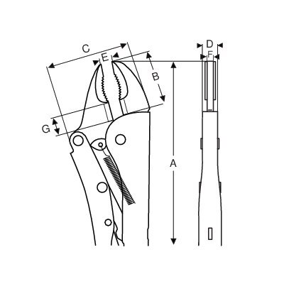 BAHCO Szczypce Morse'a z ucinakiem 190 mm BAHCO