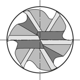 GÜHRING Frez wieloostrzowy, WN,pelnow.FIRE,6-os.6mm b.dlugi,GÜHRING