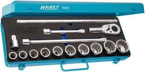 HAZET Zestaw kluczy nasadowych - nasadek 3/4", 15-cz. 1000Z, HAZET