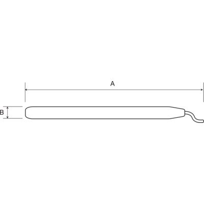 BAHCO Gratownik ołówkowy HSS, 143 mm BAHCO