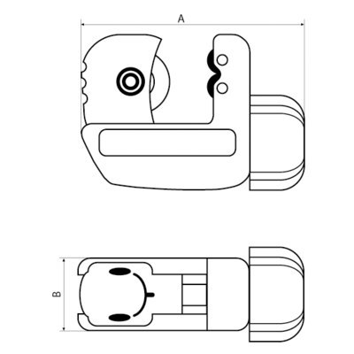 BAHCO Obcinak do rur 3-22 mm BAHCO