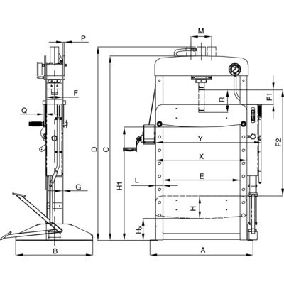 BAHCO Prasa hydrauliczna 20 TON BAHCO