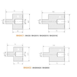 BAHCO Adapter pneumatyczny 67mm do podnośników BH23015C, BH2402010, BH23015 BAHCO