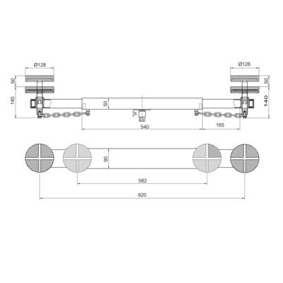 BAHCO Adapter poprzeczny do podnośników 1 t BH1EU3000/BH11500/BH12000/BH13000/BH13000QA BAHCO