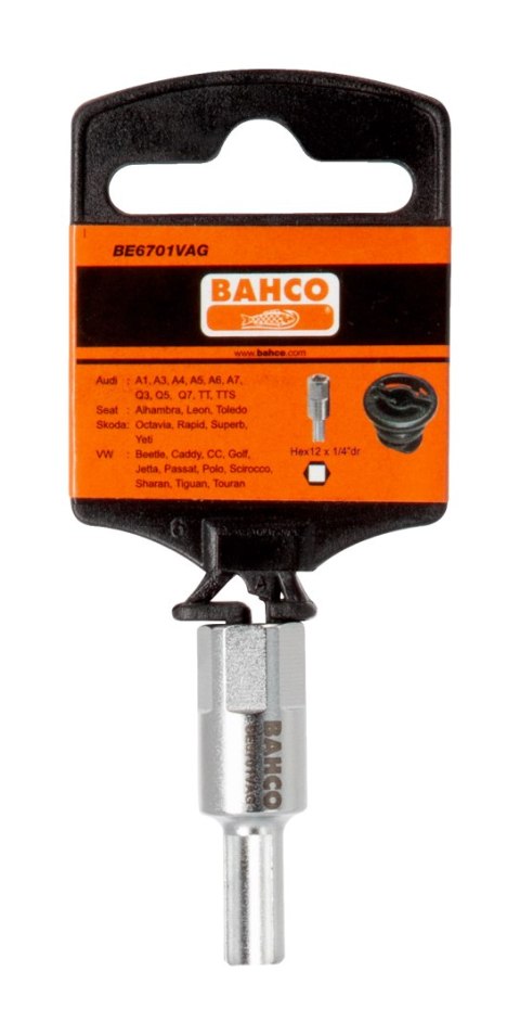 BAHCO Nasadka do korków spustowych oleju VAG 1/4" BAHCO