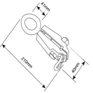 BAHCO Ścisk blacharski 230x135x45mm BAHCO