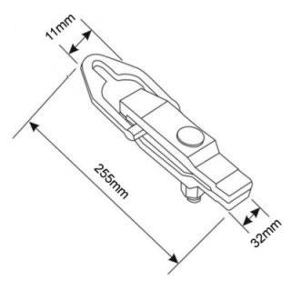 BAHCO Ścisk blacharski 240x65x90mm BAHCO