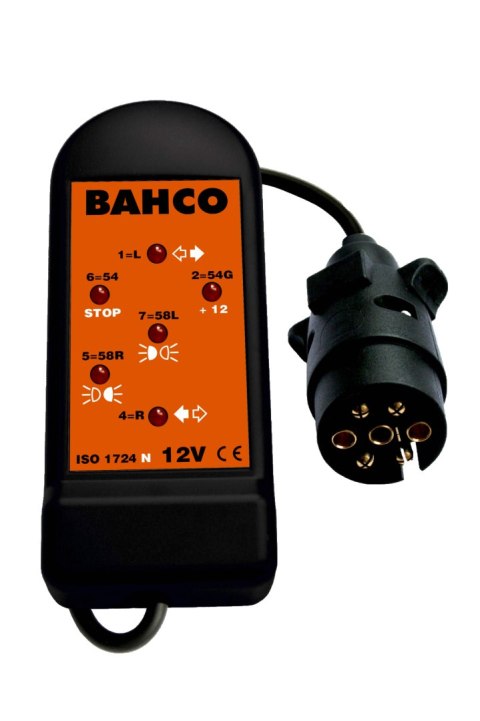 BAHCO Tester gniazd 12V 7 pinowy z CAN BUS BAHCO BAHCO Tester gniazd 12V 7 pinowy z CAN BUS BAHCO