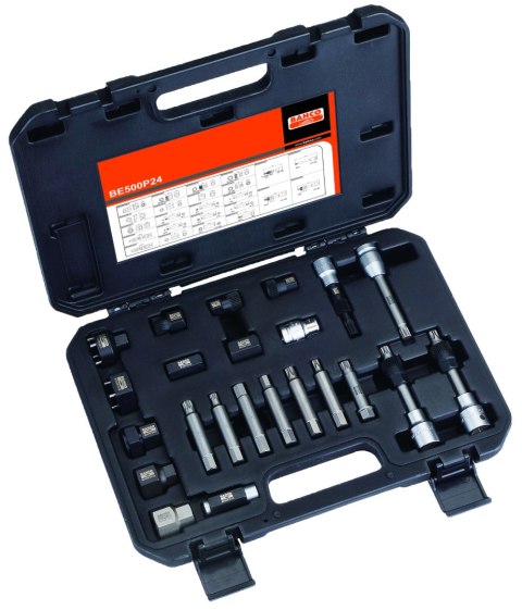 BAHCO Nasadka bitowa do zestawu do wyciągania alternatorów BE500P24 - M10, 110 mm, 1/2" BAHCO