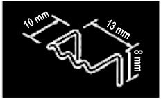 BAHCO Spinacze U-kształtne alternatywne 0.8 mm do urządzenia BBS210 (100 szt.) BAHCO