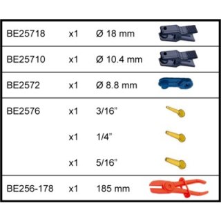 BAHCO Zestaw stoperów w rozmiarach 3/16", 1/4", 5/16" z zestawu BE257 BAHCO