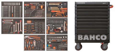 BAHCO Wózek narzędziowy z zestawem narzędzi - 357 szt. BAHCO