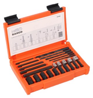 BAHCO Wykrętaki do śrub, wkrętów, kołków, ćwieków M6-M16 w walizce BAHCO