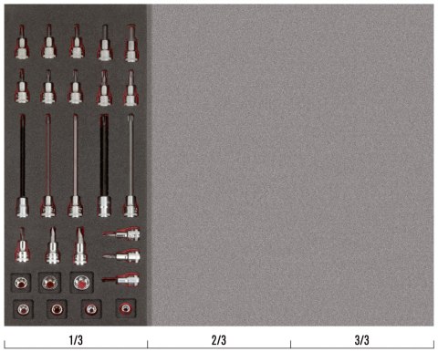 BAHCO Nasadki 3/8" 28 elementów BAHCO