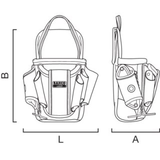 BAHCO Torba elektryka 260x120x345mm BAHCO