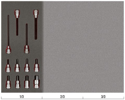 BAHCO Wkład narzędziowy 1/2" - 12 el. BAHCO