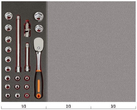 BAHCO Wkład narzędziowy 1/2" 21 el. BAHCO