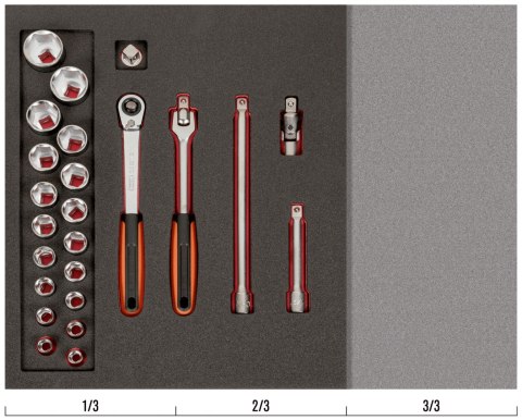 BAHCO Wkład narzędziowy 1/2" - 24 elementy BAHCO