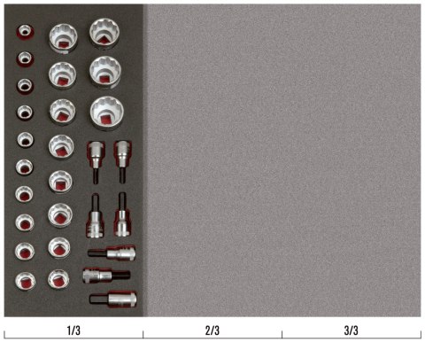 BAHCO Wkład narzędziowy 1/2" - 28 el. BAHCO