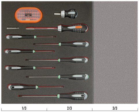 BAHCO Wkład narzędziowy - 42 elementy BAHCO