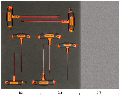 BAHCO Wkład narzędziowy Torx rękojeść-T - 7 elementów BAHCO