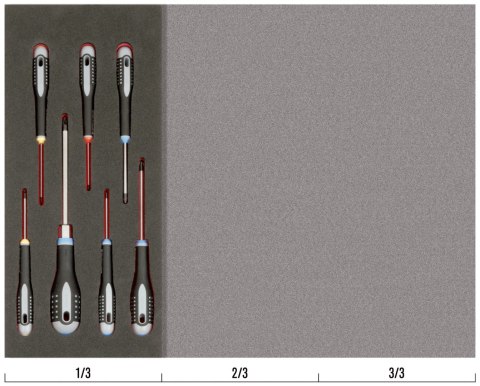 BAHCO Wkład narzędziowy - Wkrętaki SL/PH/PZ/HEX, 7 elementów BAHCO