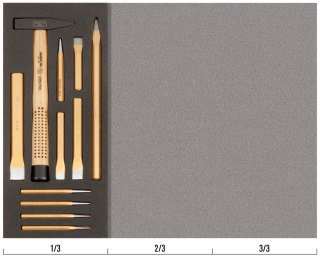 BAHCO Wkład narzędziowy do pobijania - 11 el. BAHCO