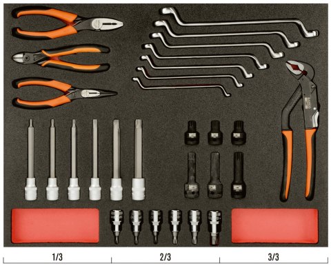 BAHCO Wkład narzędziowy mix szczypce i klucze, 29 el. BAHCO