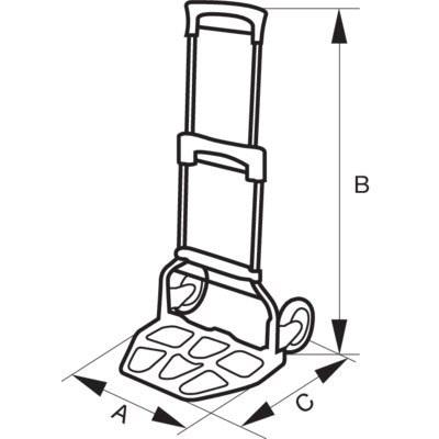 BAHCO Wózek transportowy składany, udźwig do 120kg BAHCO