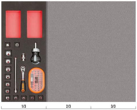 BAHCO Zestaw nasadek 1/4" - 48 elementów BAHCO