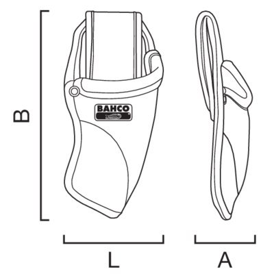 BAHCO Kabura na nóż składany 105x35 mm BAHCO