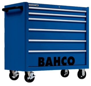 BAHCO Wózek narzędziowy C75 XL, 6 szuflad, 986x501x1100 mm, 1475KXL6BLUE (niebieski) BAHCO