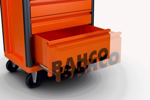 BAHCO Wózek narzędziowy E72, 6 szuflad, RAL3001 BAHCO