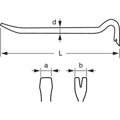 BAHCO Drążek sześciokątny ze stali 595 mm BAHCO